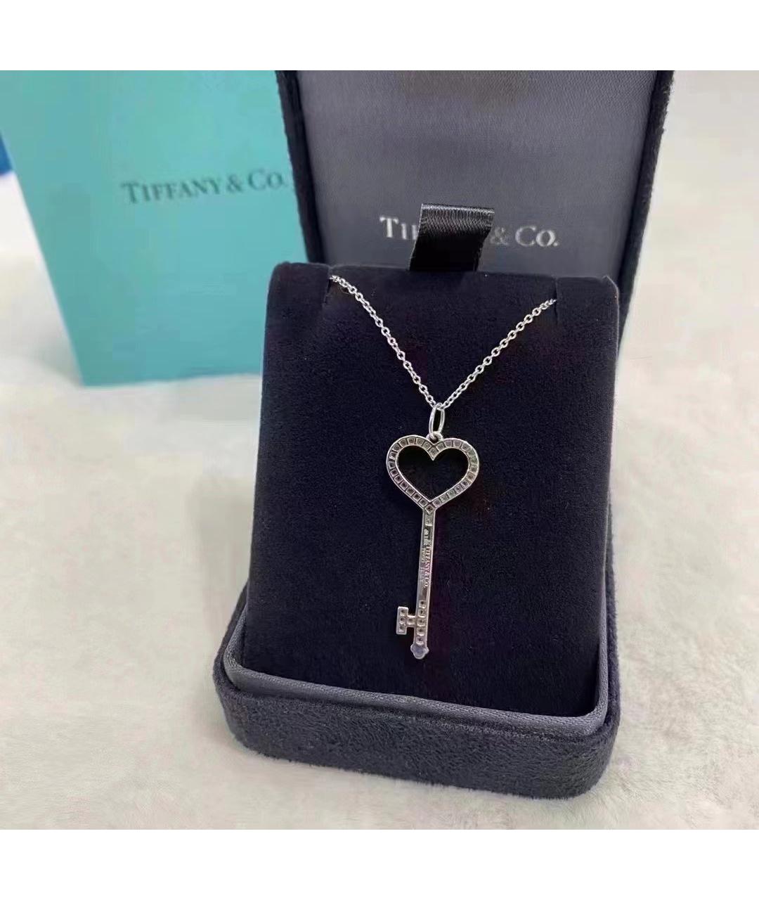TIFFANY&CO Серебряное платиновое колье, фото 5