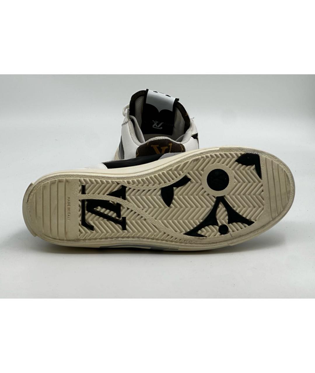 LOUIS VUITTON Белые кожаные кеды, фото 3