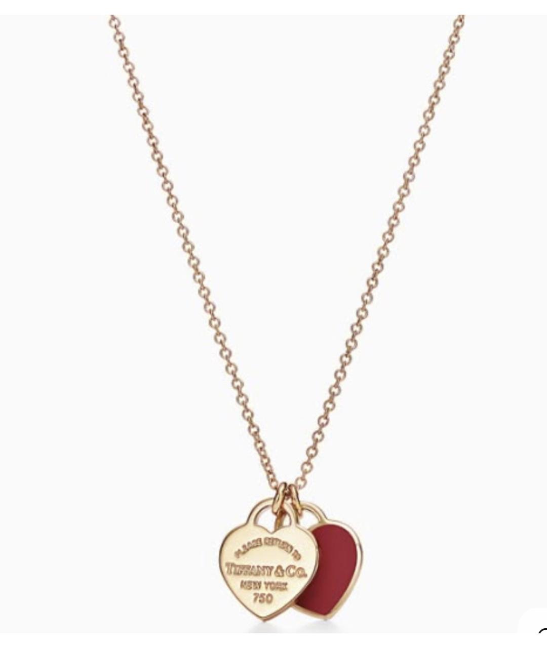 TIFFANY&CO Красное колье из желтого золота, фото 8