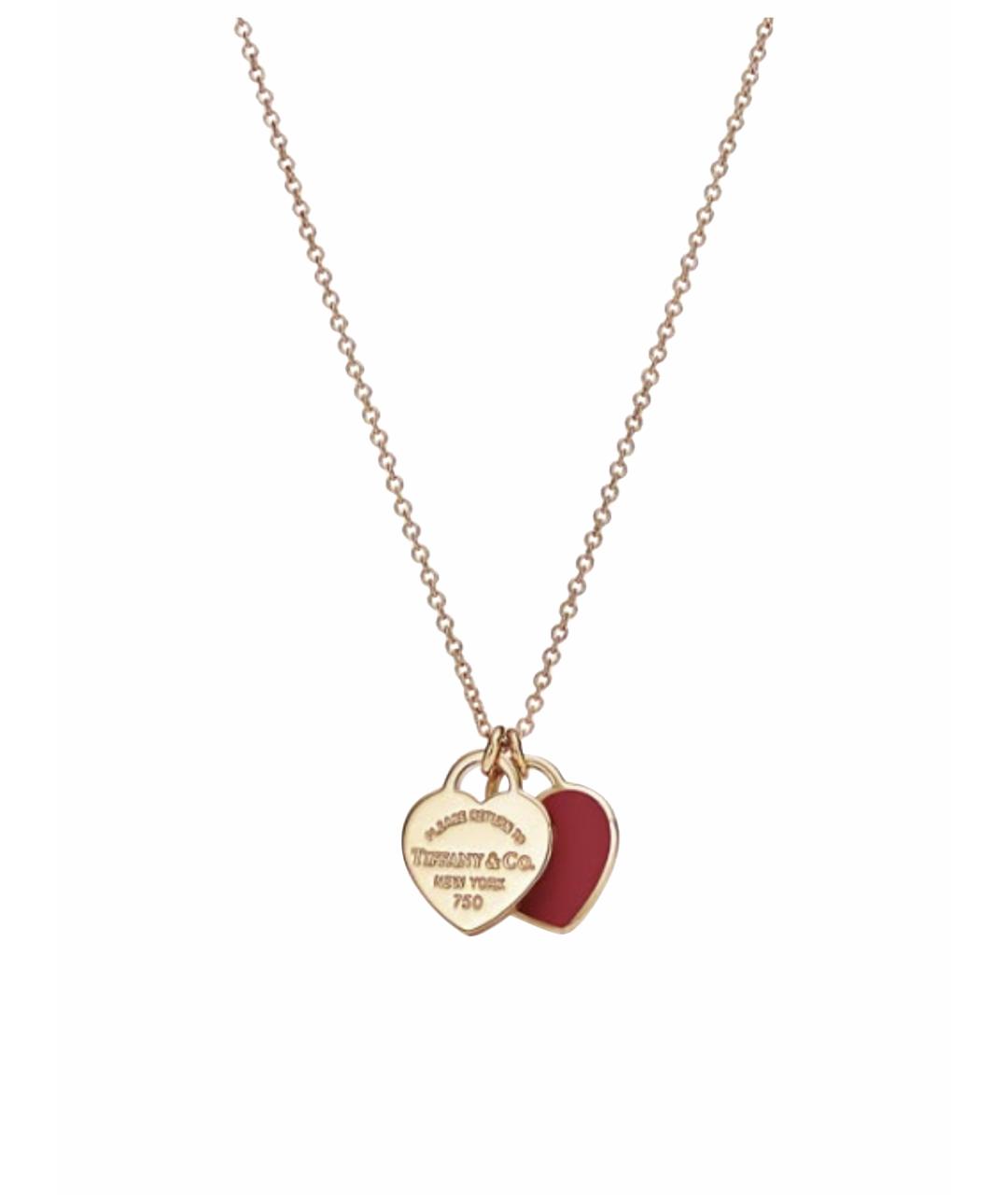 TIFFANY&CO Красное колье из желтого золота, фото 1