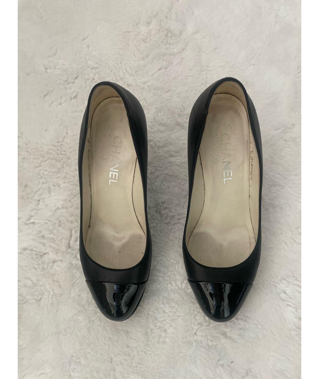 CHANEL Черные кожаные туфли, фото 2