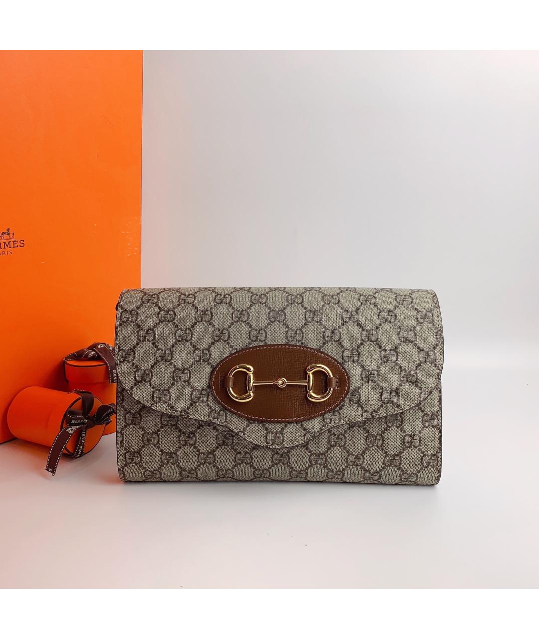 GUCCI Серая сумка через плечо, фото 6