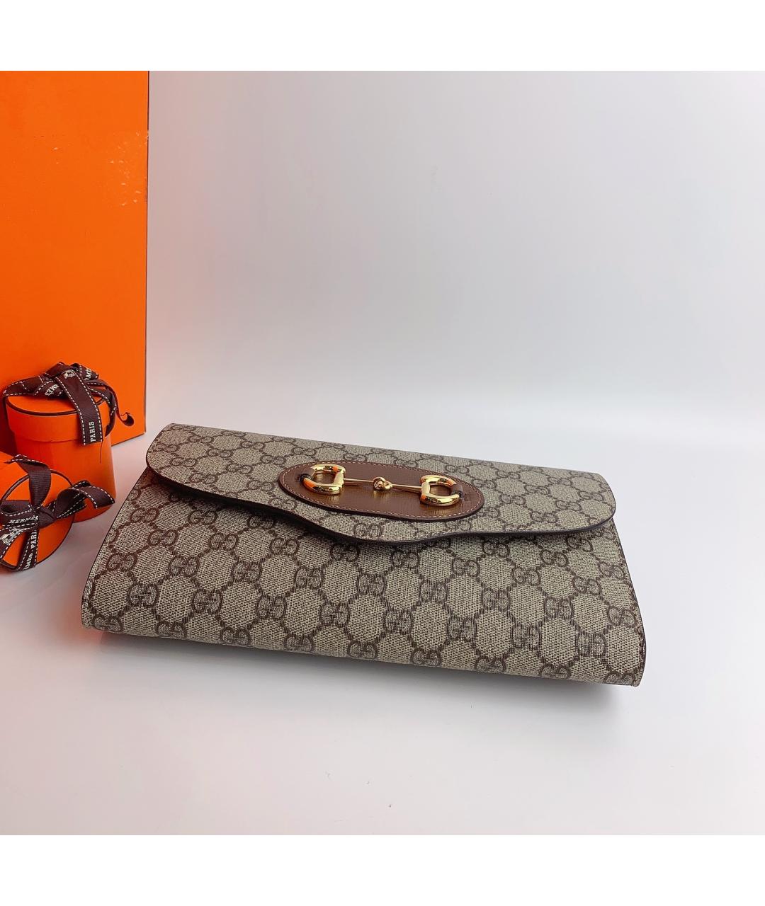 GUCCI Серая сумка через плечо, фото 5