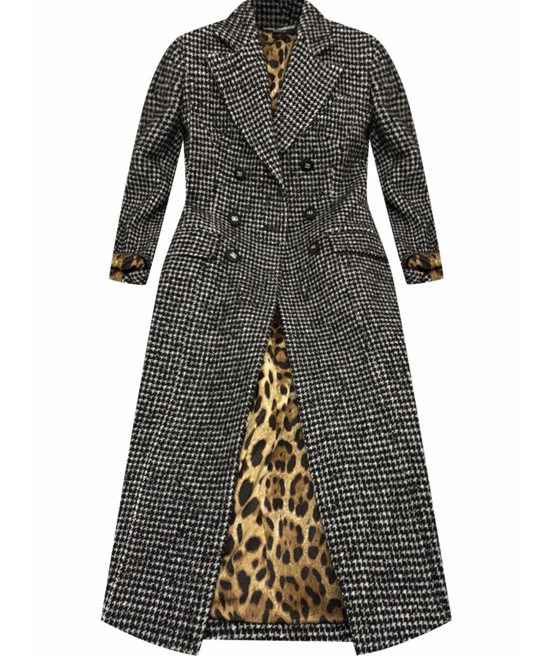 DOLCE&GABBANA Серое шерстяное пальто, фото 1