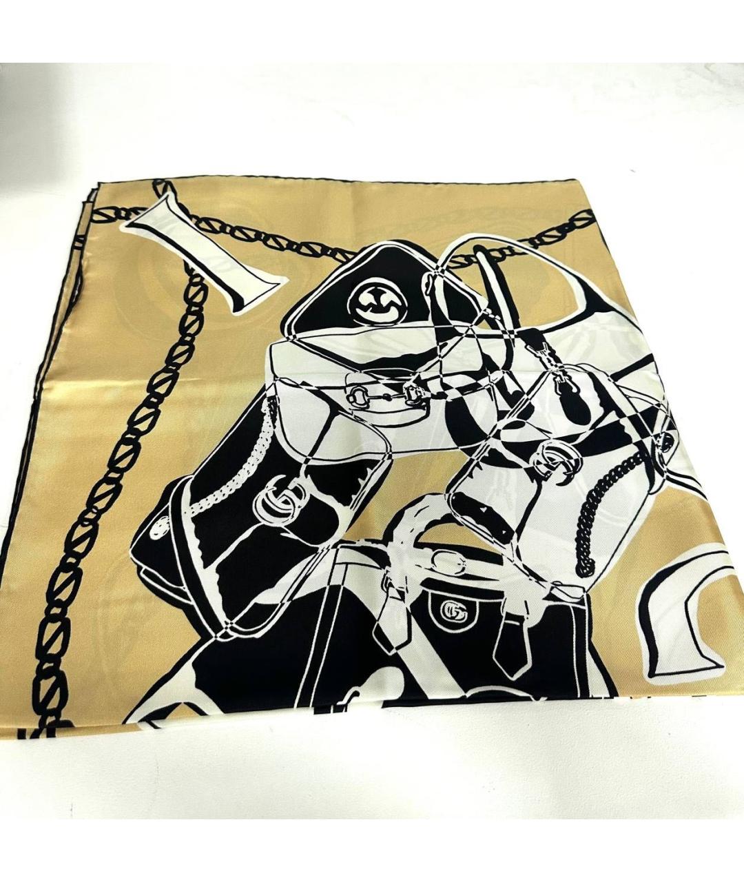 GUCCI Мульти шелковый платок, фото 9