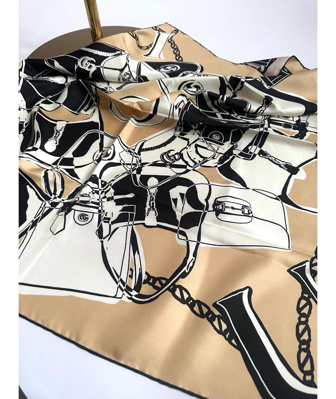 GUCCI Мульти шелковый платок, фото 6