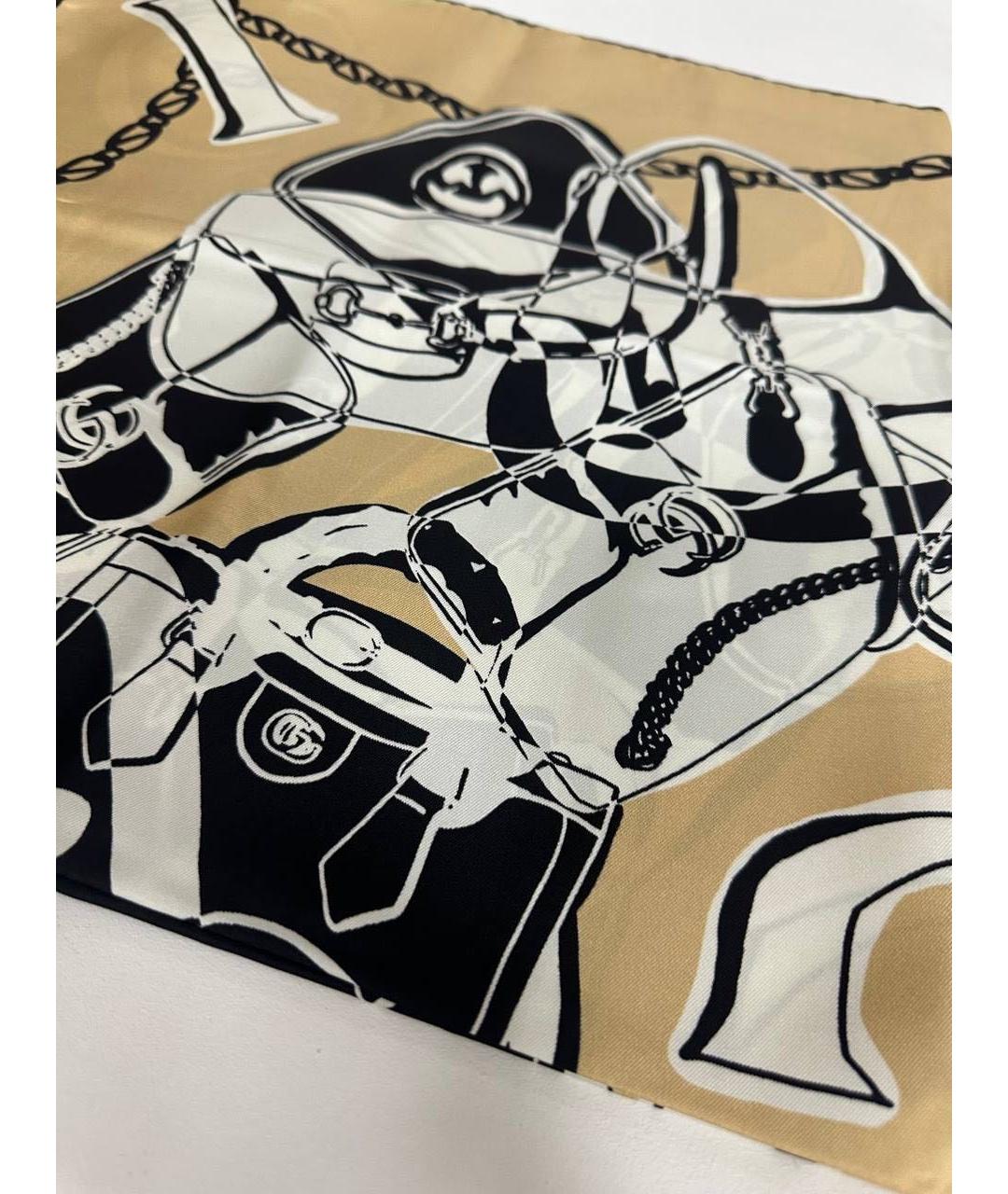 GUCCI Мульти шелковый платок, фото 8