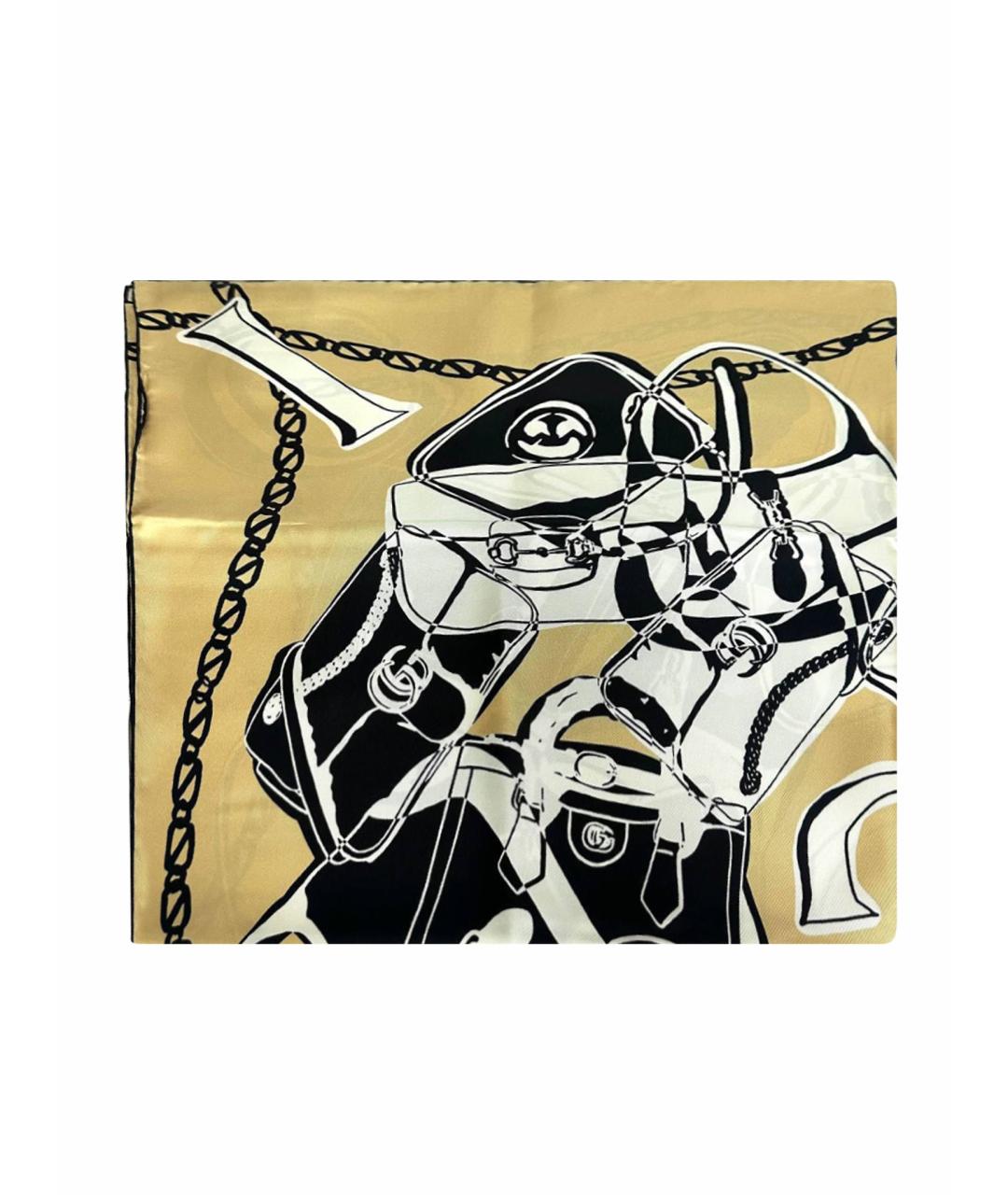 GUCCI Мульти шелковый платок, фото 1