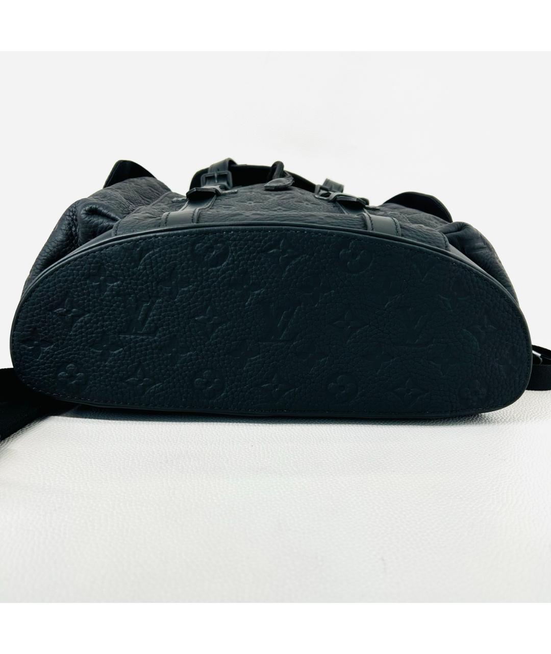 LOUIS VUITTON Черный кожаный рюкзак, фото 5