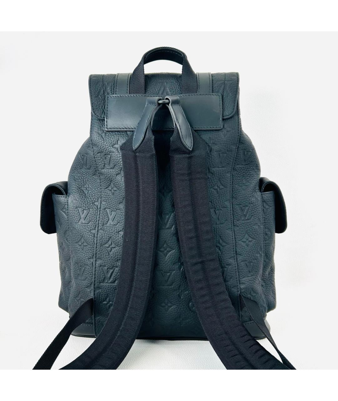 LOUIS VUITTON Черный кожаный рюкзак, фото 2