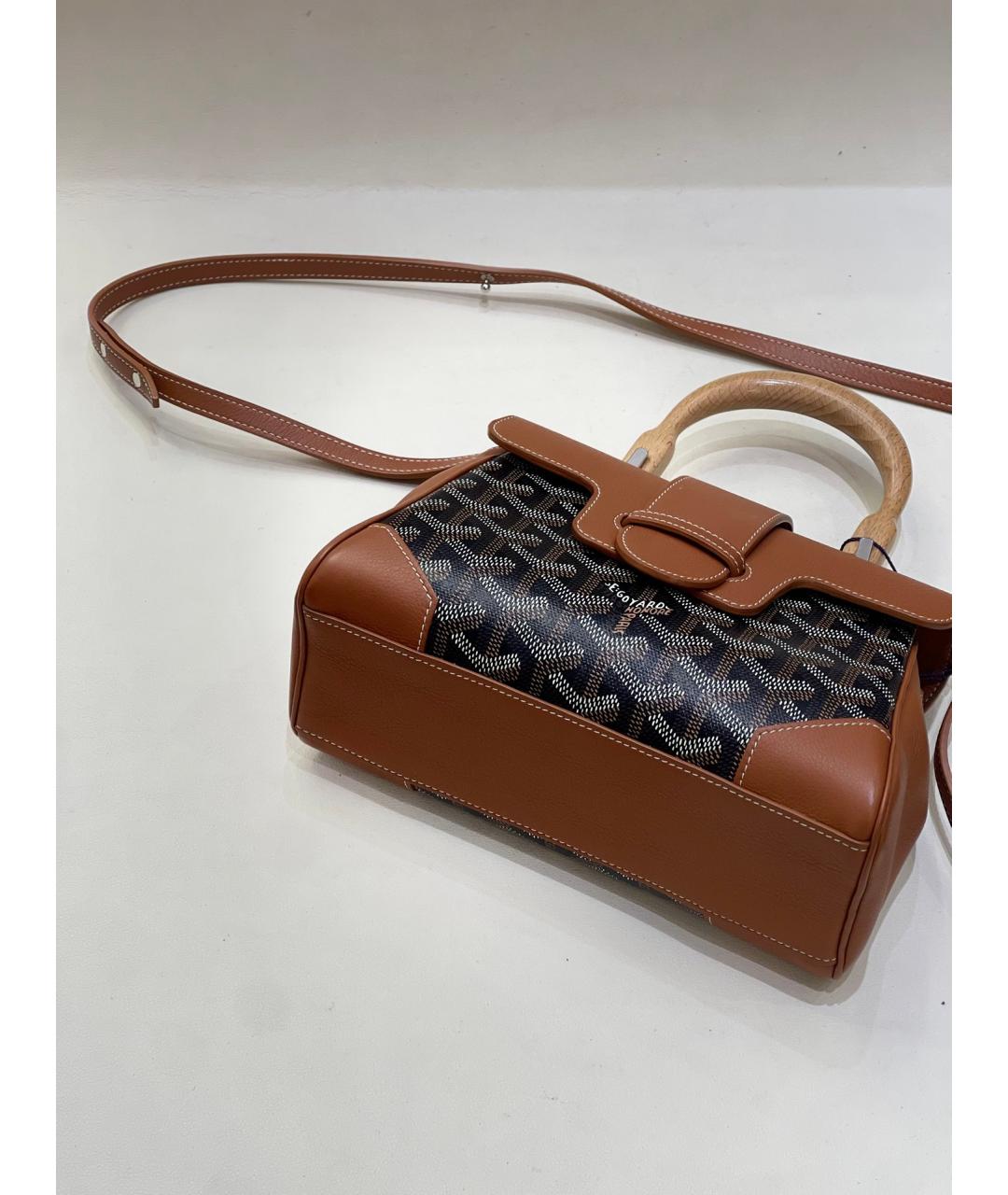 GOYARD Коричневая сумка через плечо, фото 4