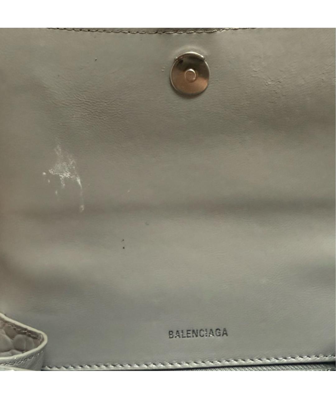 BALENCIAGA Антрацитовая сумка с короткими ручками из лакированной кожи, фото 5