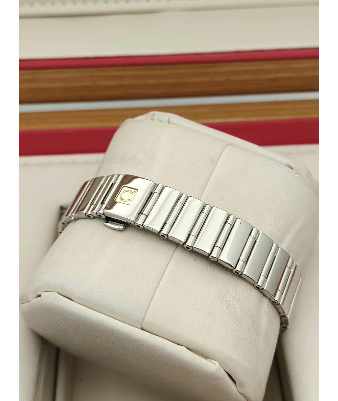 OMEGA Белые металлические часы, фото 6