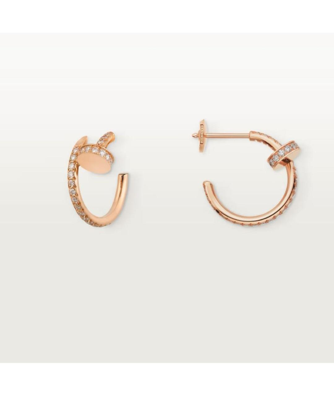CARTIER Золотые серьги из розового золота, фото 4