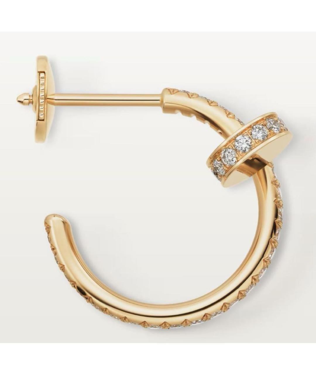 CARTIER Золотые серьги из желтого золота, фото 2