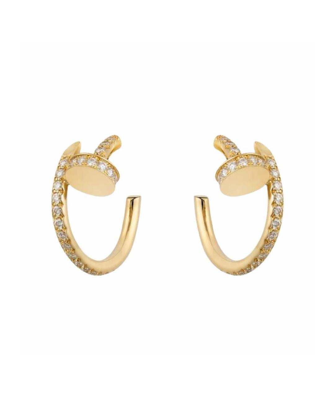 CARTIER Золотые серьги из желтого золота, фото 1
