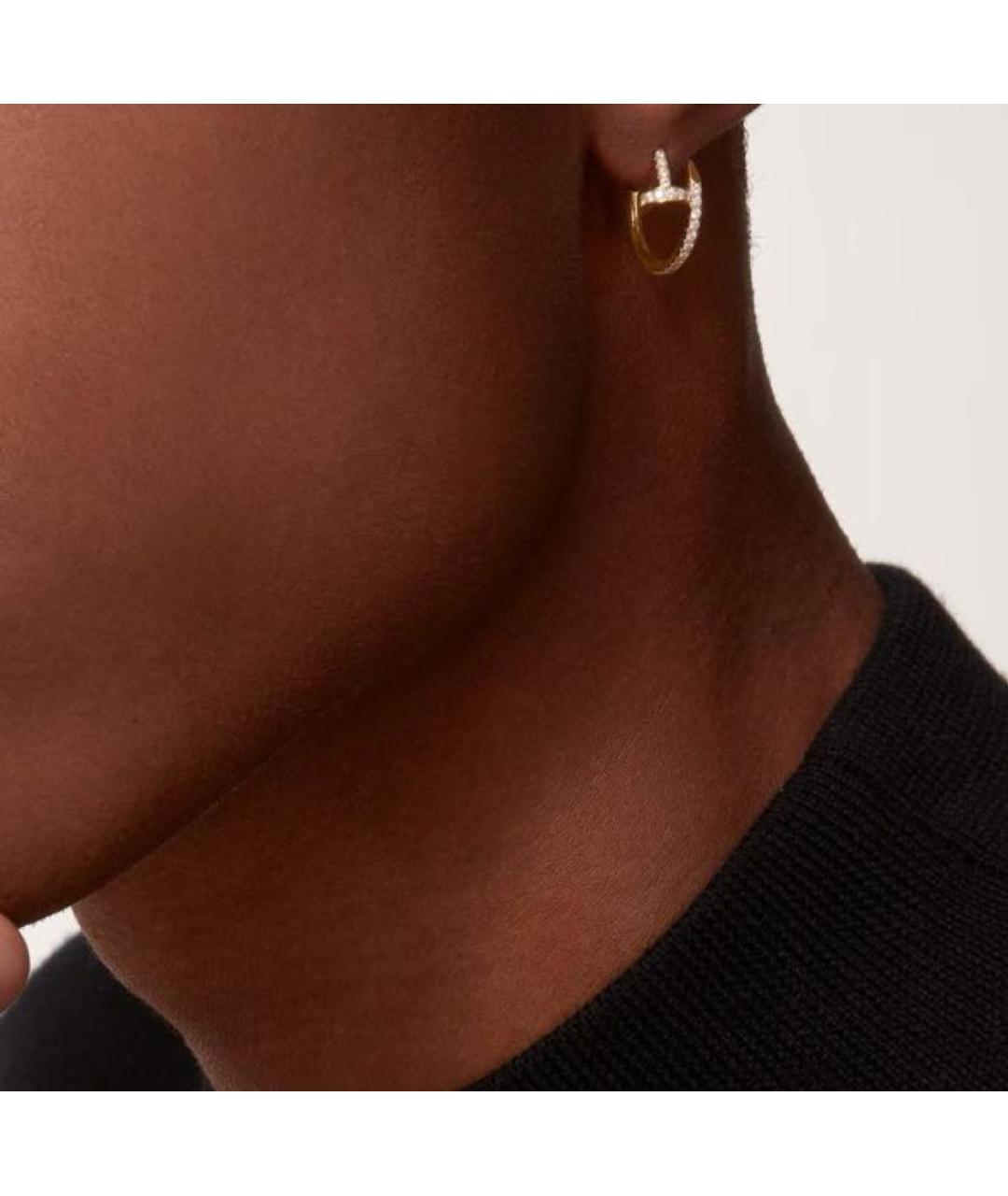 CARTIER Золотые серьги из желтого золота, фото 4
