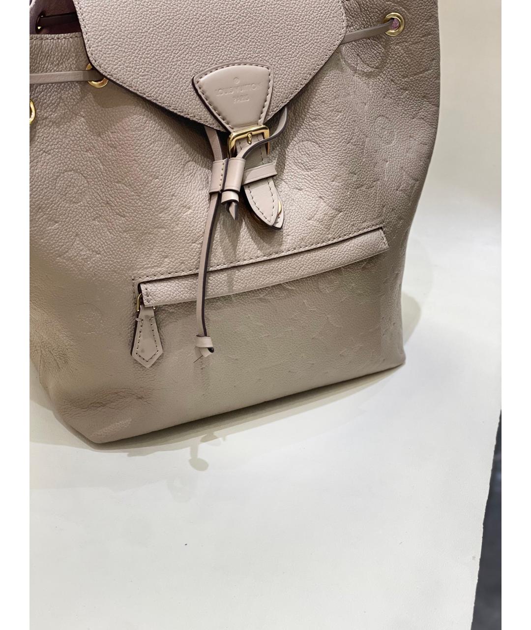 LOUIS VUITTON Хаки кожаный рюкзак, фото 8