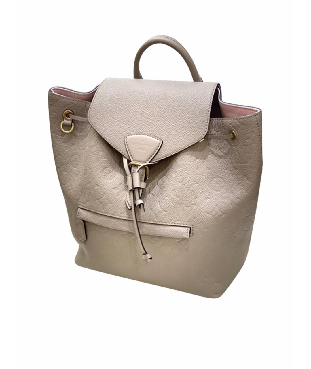 LOUIS VUITTON Хаки кожаный рюкзак, фото 1