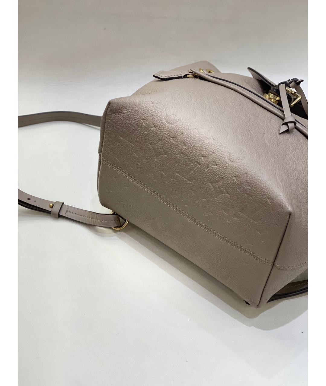 LOUIS VUITTON Хаки кожаный рюкзак, фото 5