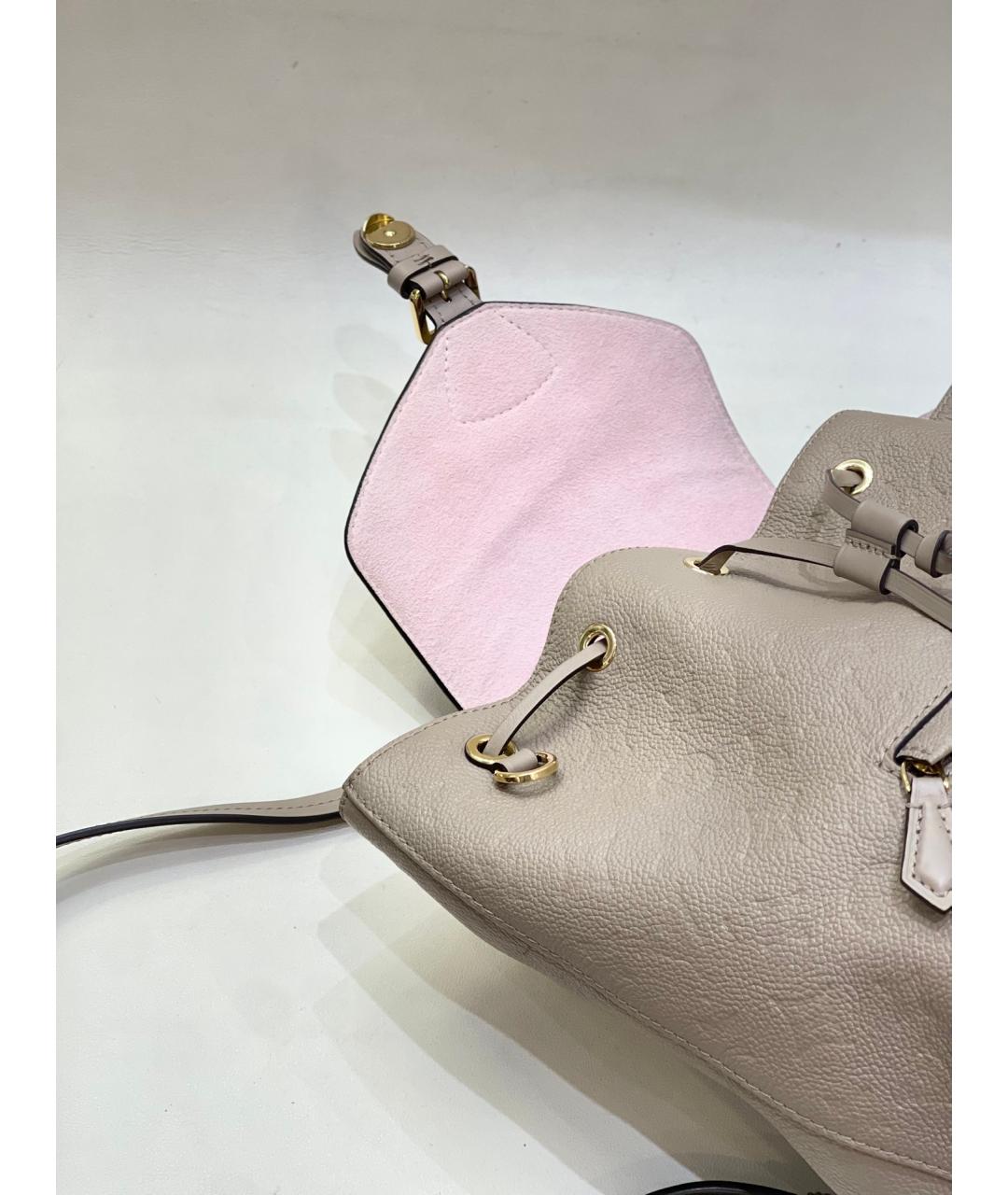 LOUIS VUITTON Хаки кожаный рюкзак, фото 6