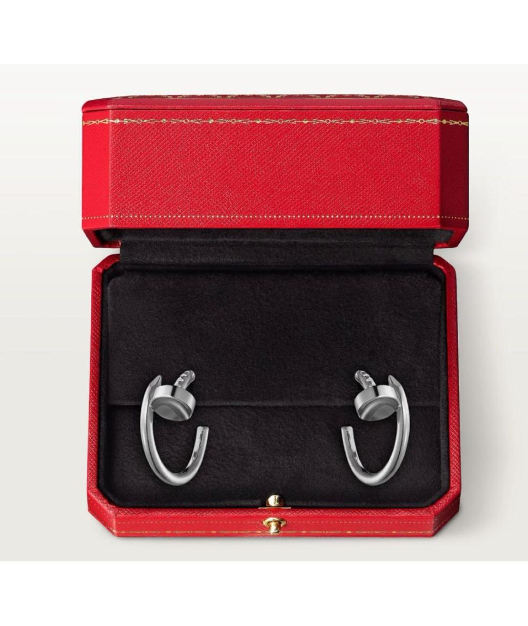 CARTIER Серебряные серьги из белого золота, фото 4