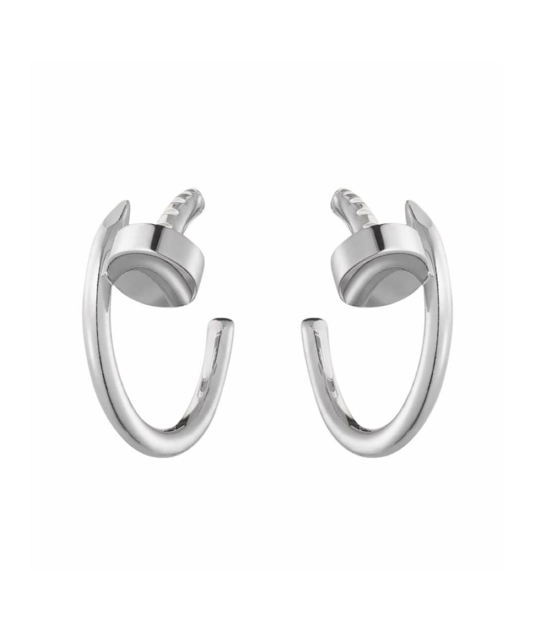 CARTIER Серебряные серьги из белого золота, фото 1