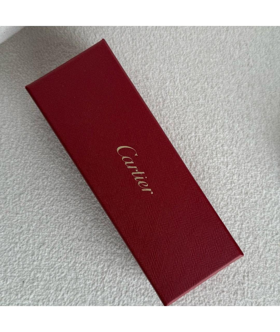 CARTIER Коричневые металлические солнцезащитные очки, фото 4