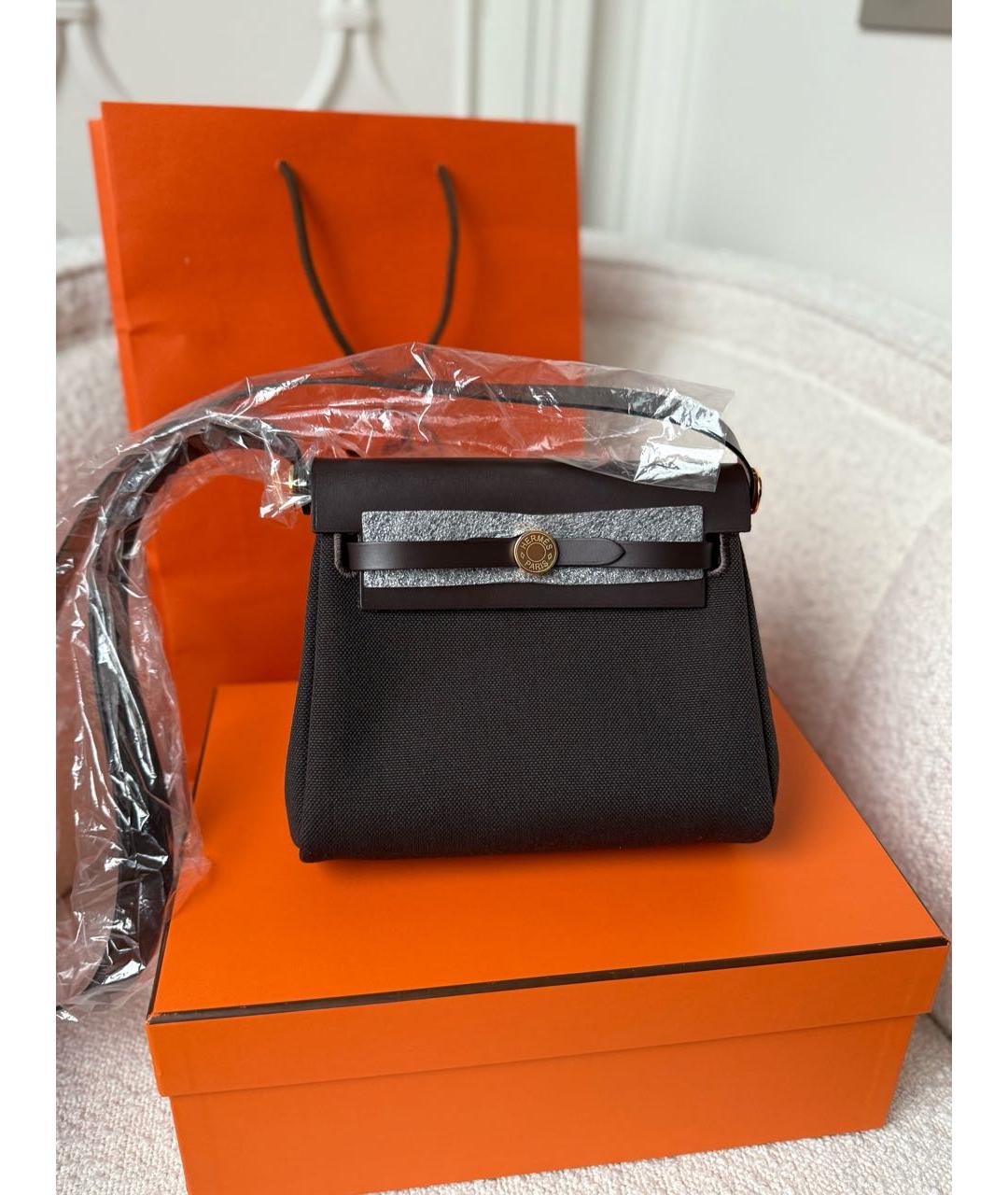 HERMES Коричневая кожаная сумка через плечо, фото 2