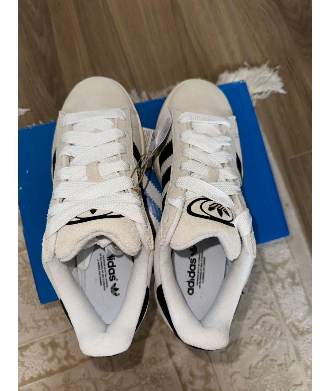 ADIDAS Бежевые замшевые кеды, фото 3