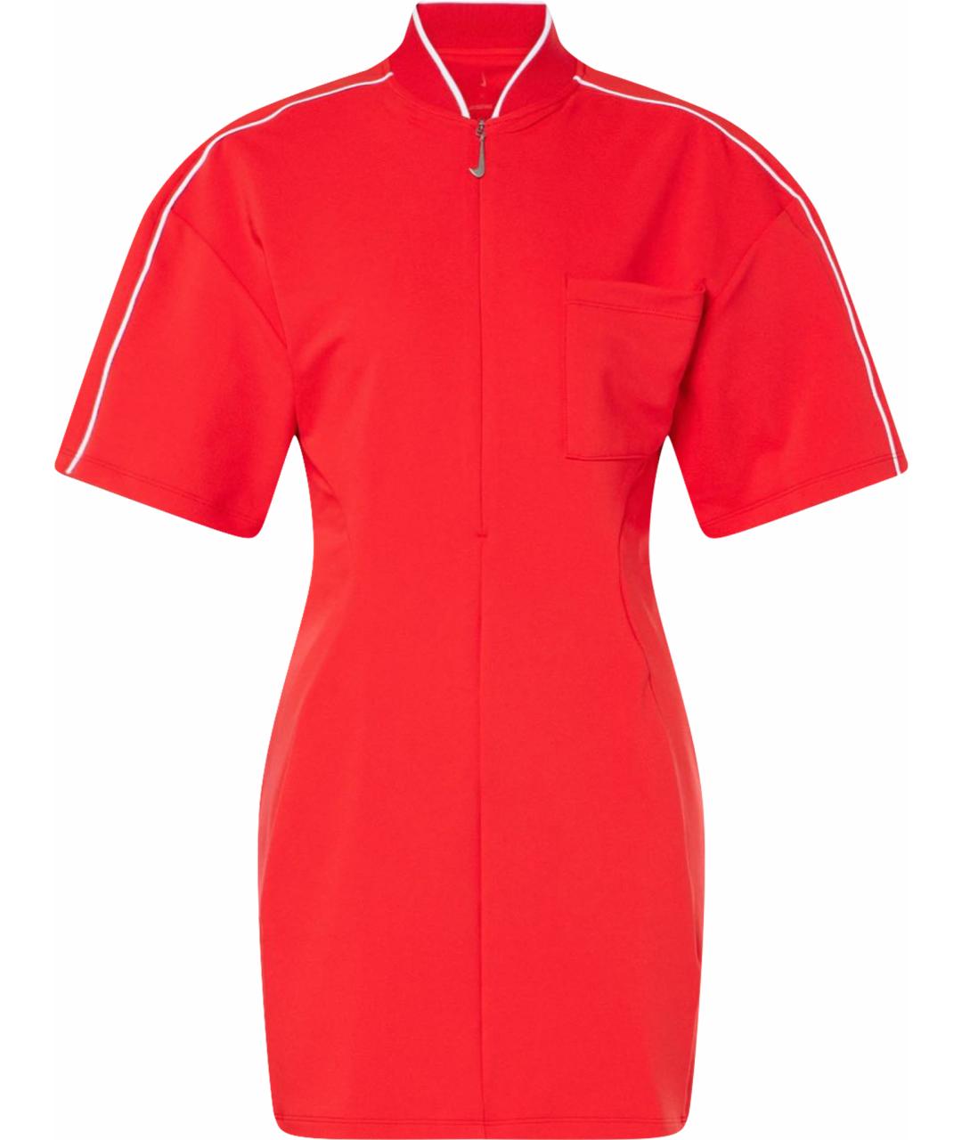 JACQUEMUS Красное полиэстеровое повседневное платье, фото 1