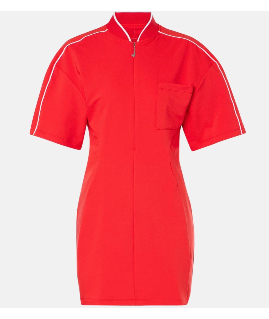 JACQUEMUS Красное полиэстеровое повседневное платье, фото 5