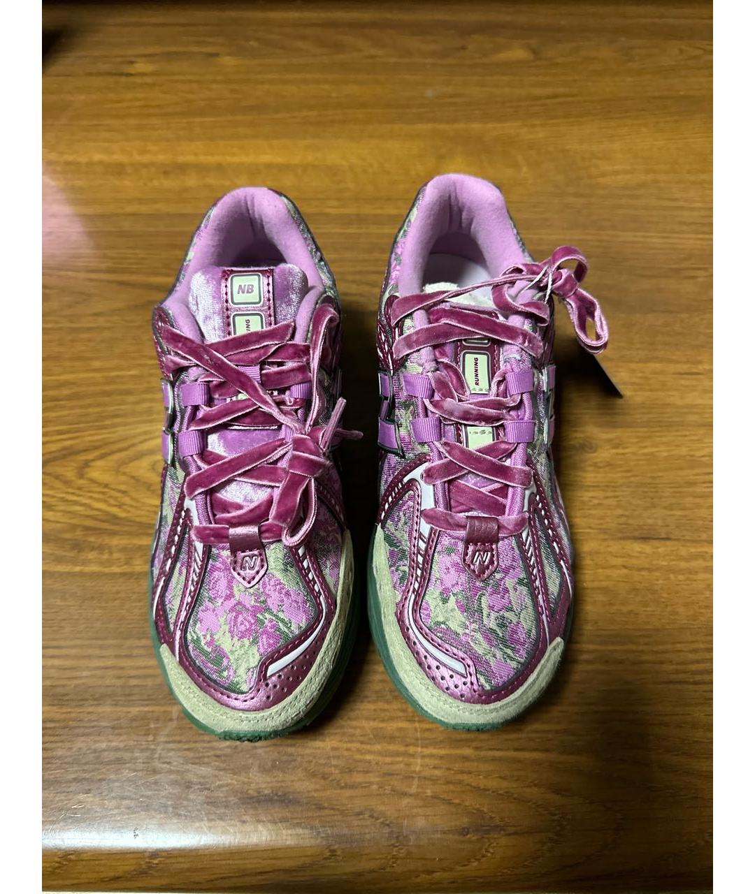 NEW BALANCE Розовые текстильные кроссовки, фото 2