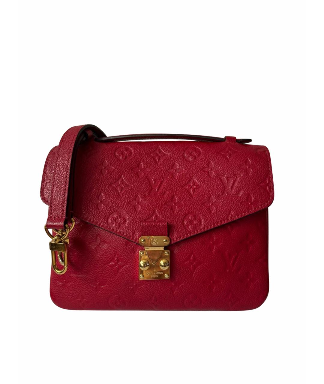 LOUIS VUITTON Красная кожаная сумка через плечо, фото 1