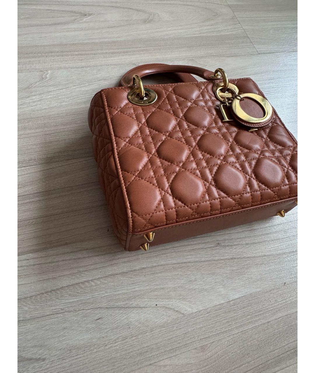 CHRISTIAN DIOR Кожаная сумка с короткими ручками, фото 4