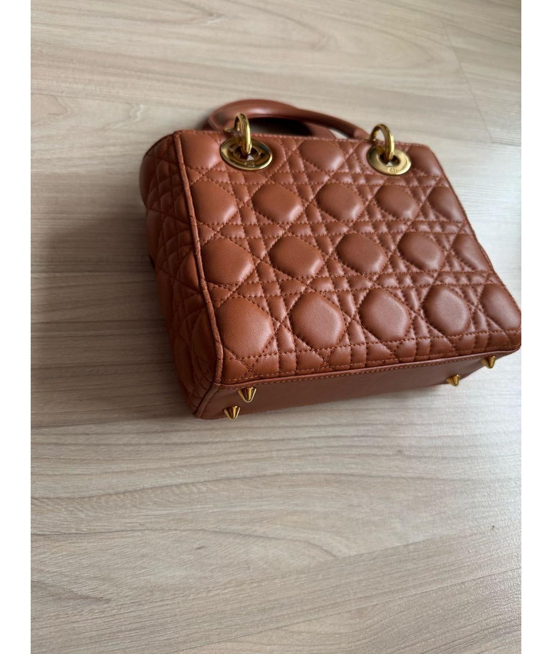 CHRISTIAN DIOR Кожаная сумка с короткими ручками, фото 6