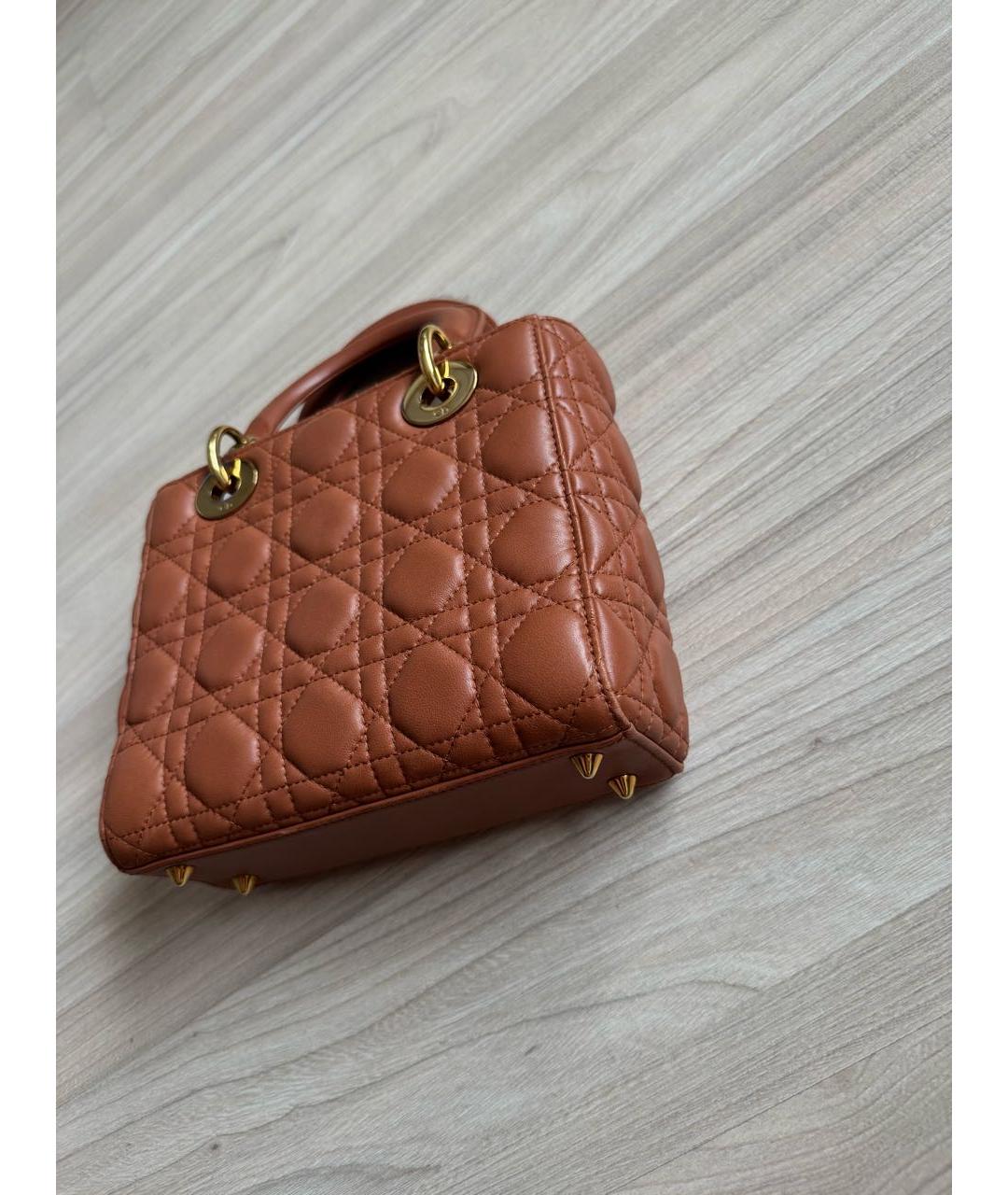 CHRISTIAN DIOR Кожаная сумка с короткими ручками, фото 5