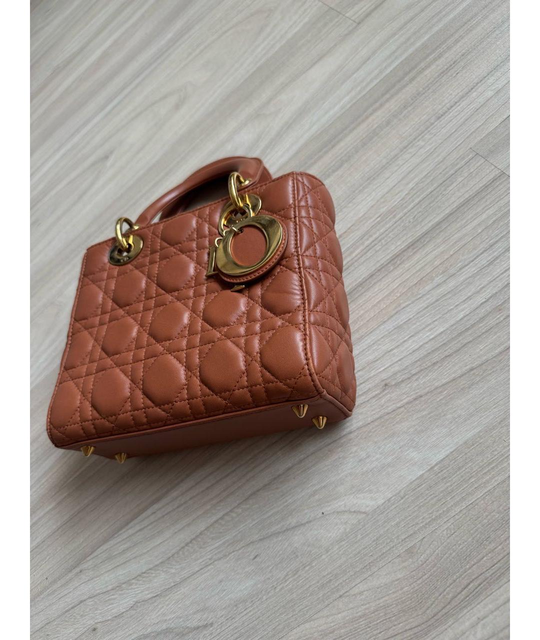 CHRISTIAN DIOR Кожаная сумка с короткими ручками, фото 3