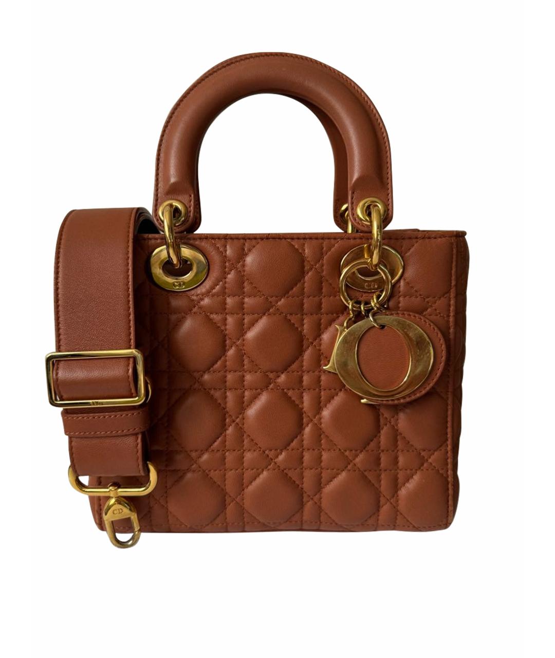 CHRISTIAN DIOR Кожаная сумка с короткими ручками, фото 1