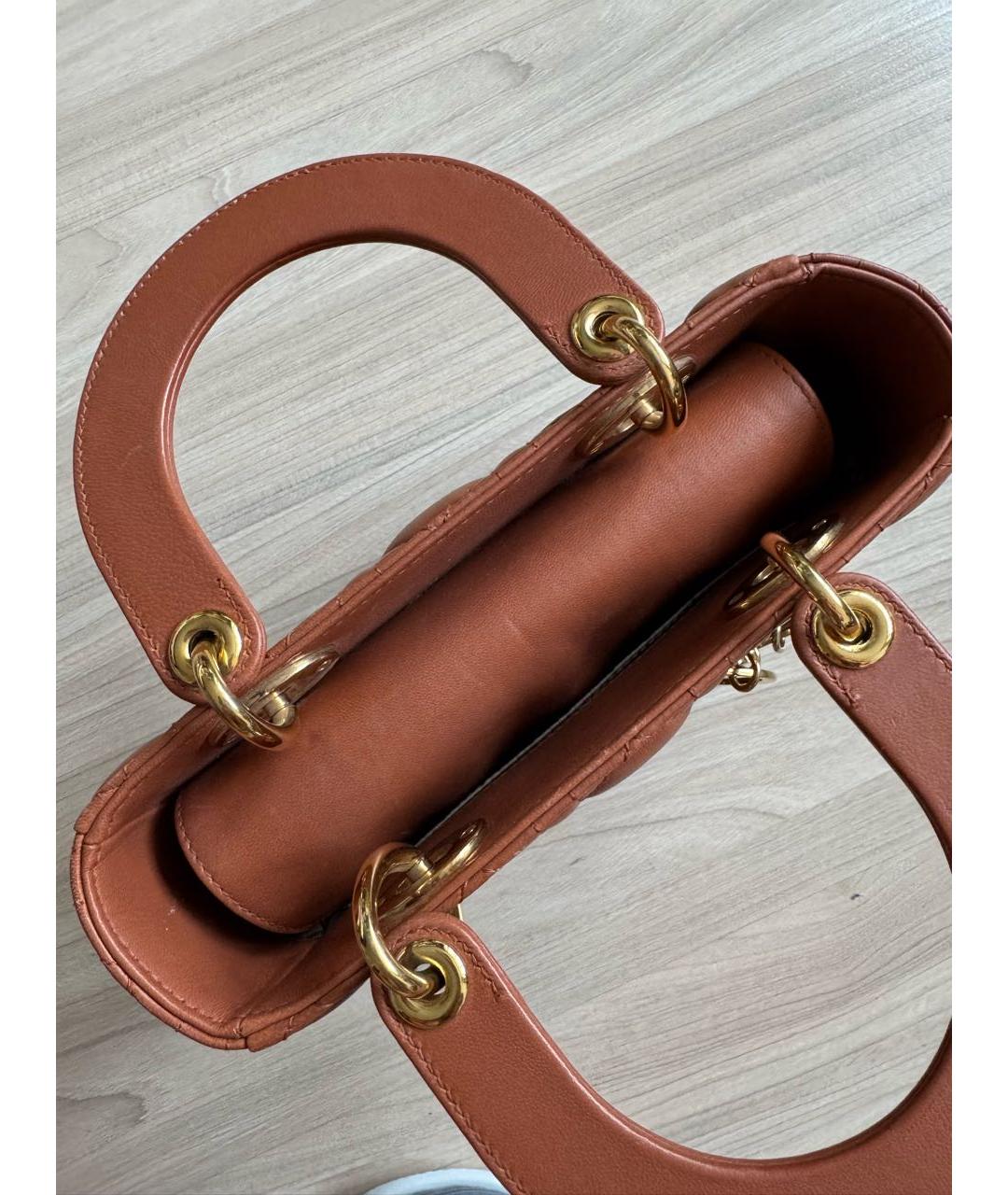 CHRISTIAN DIOR Кожаная сумка с короткими ручками, фото 8