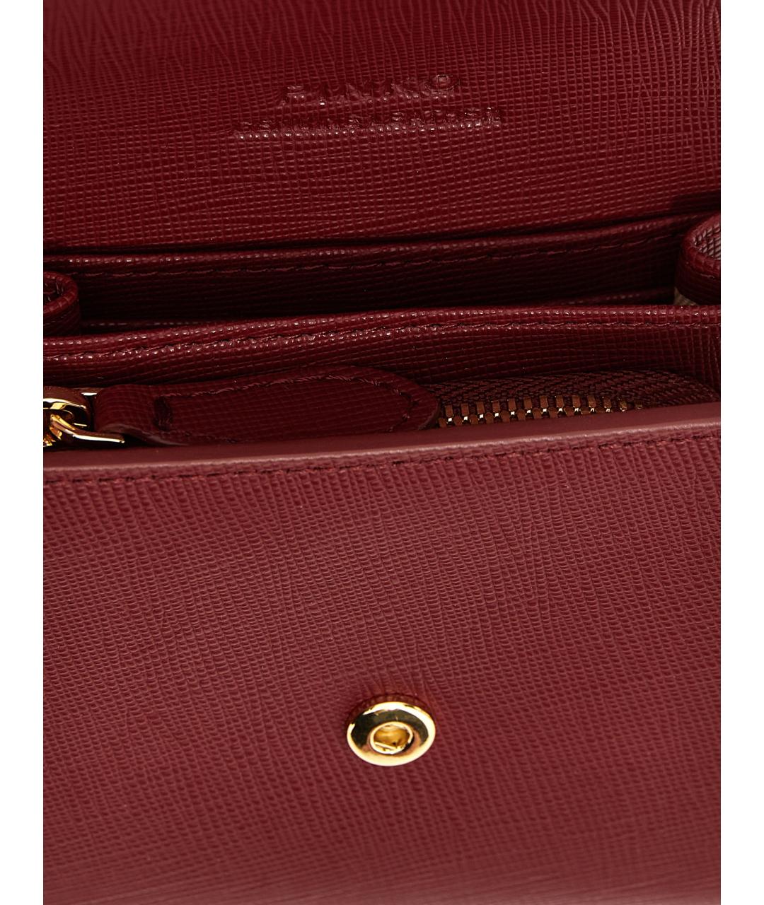 PINKO Бордовый кожаный кошелек, фото 3