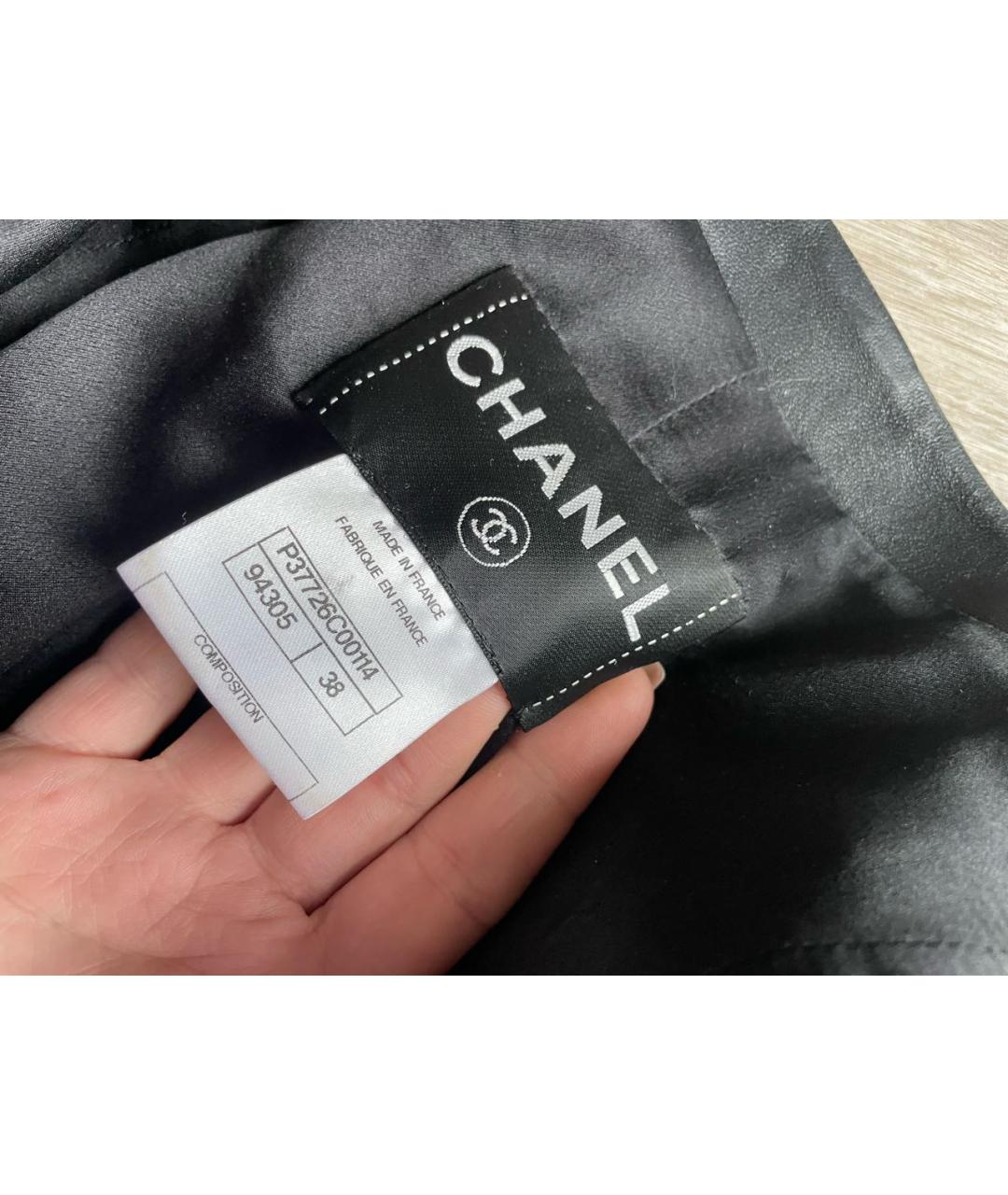 CHANEL Черная кожаная куртка, фото 7