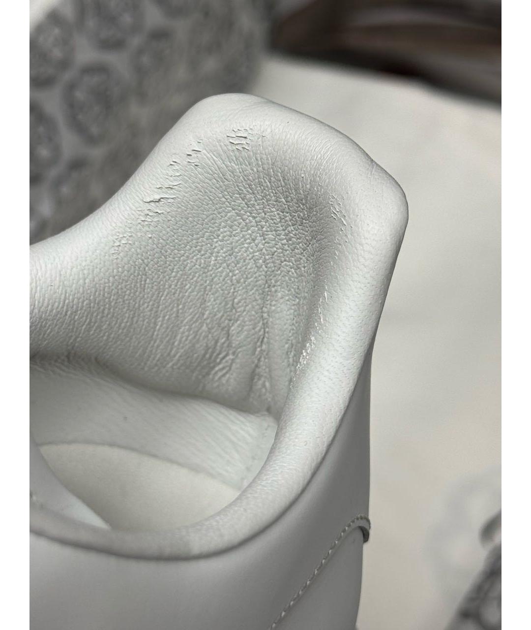 ALEXANDER MCQUEEN Белые кожаные низкие кроссовки / кеды, фото 8