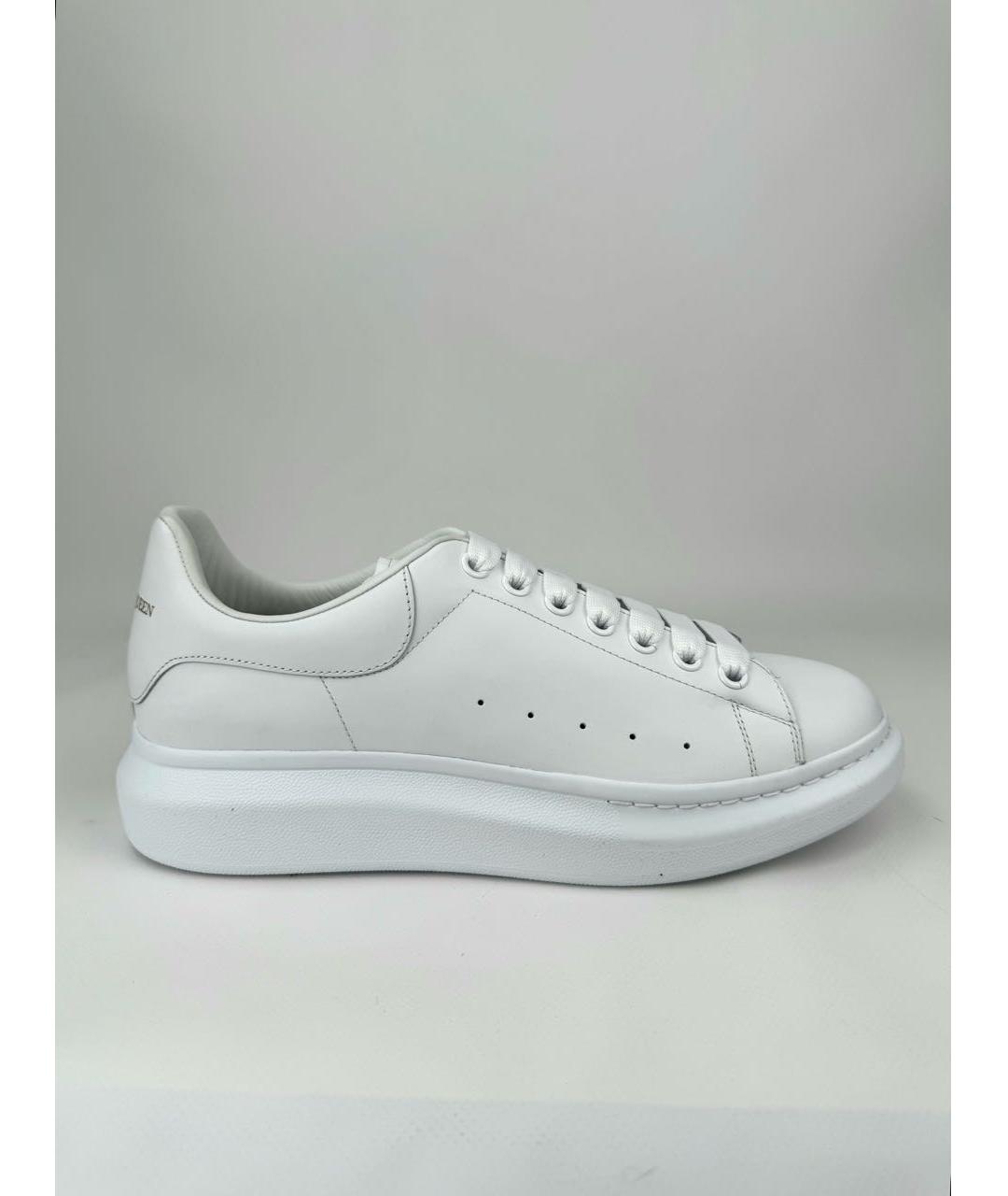 ALEXANDER MCQUEEN Белые кожаные низкие кроссовки / кеды, фото 9