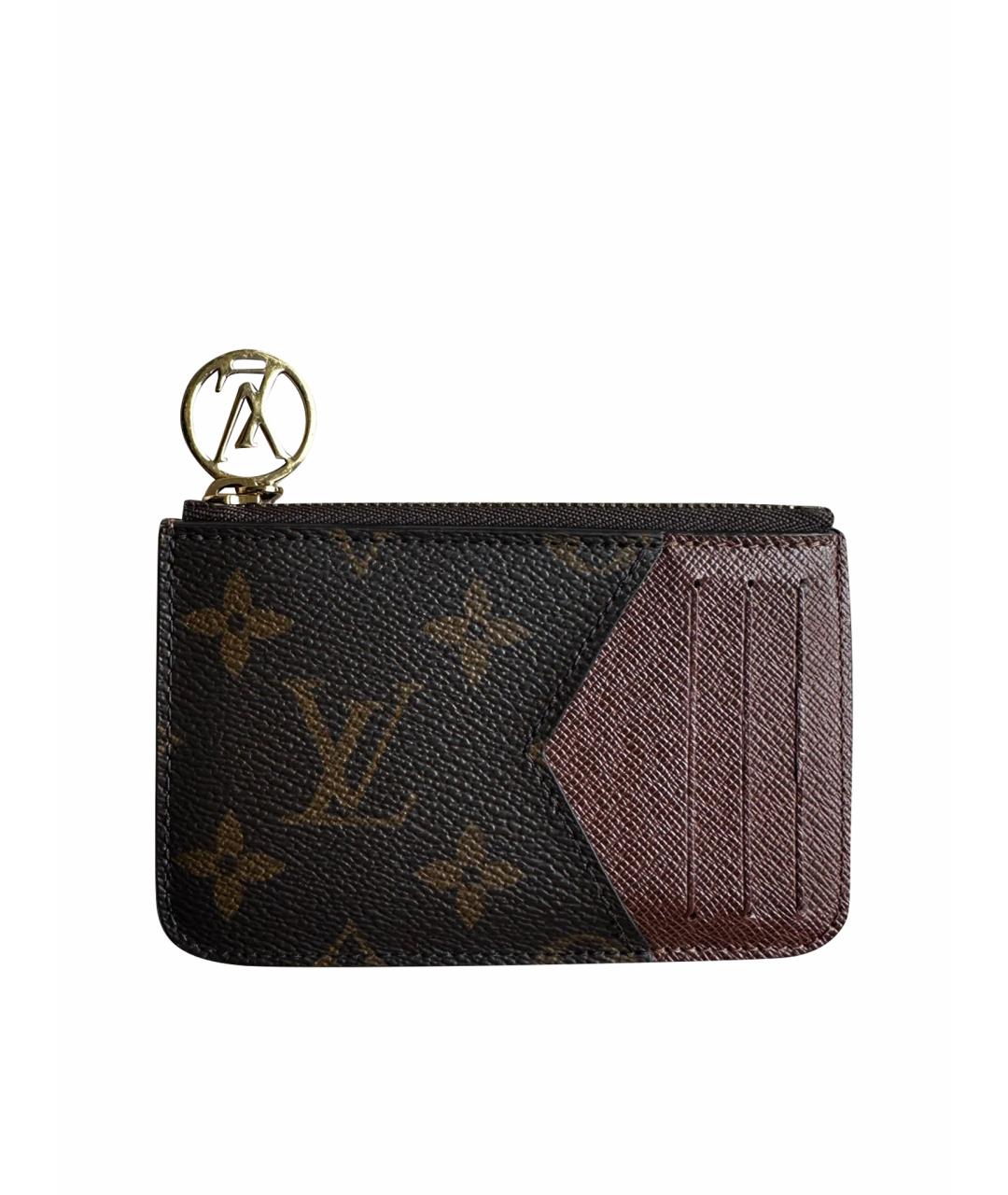 LOUIS VUITTON Коричневый кардхолдер, фото 1