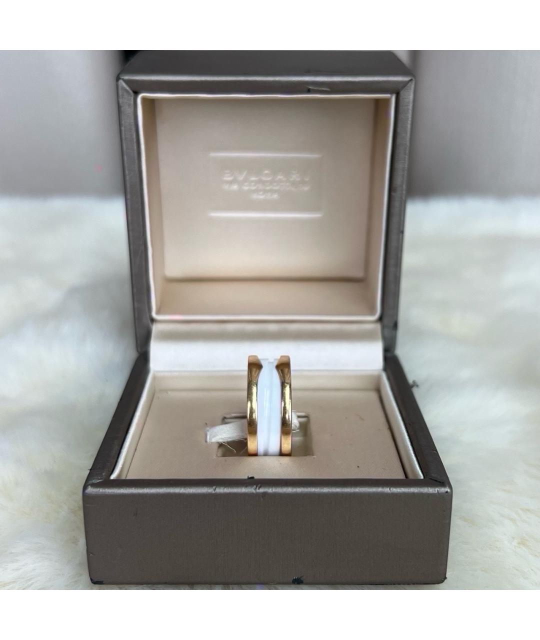 BVLGARI Белое кольцо из розового золота, фото 6