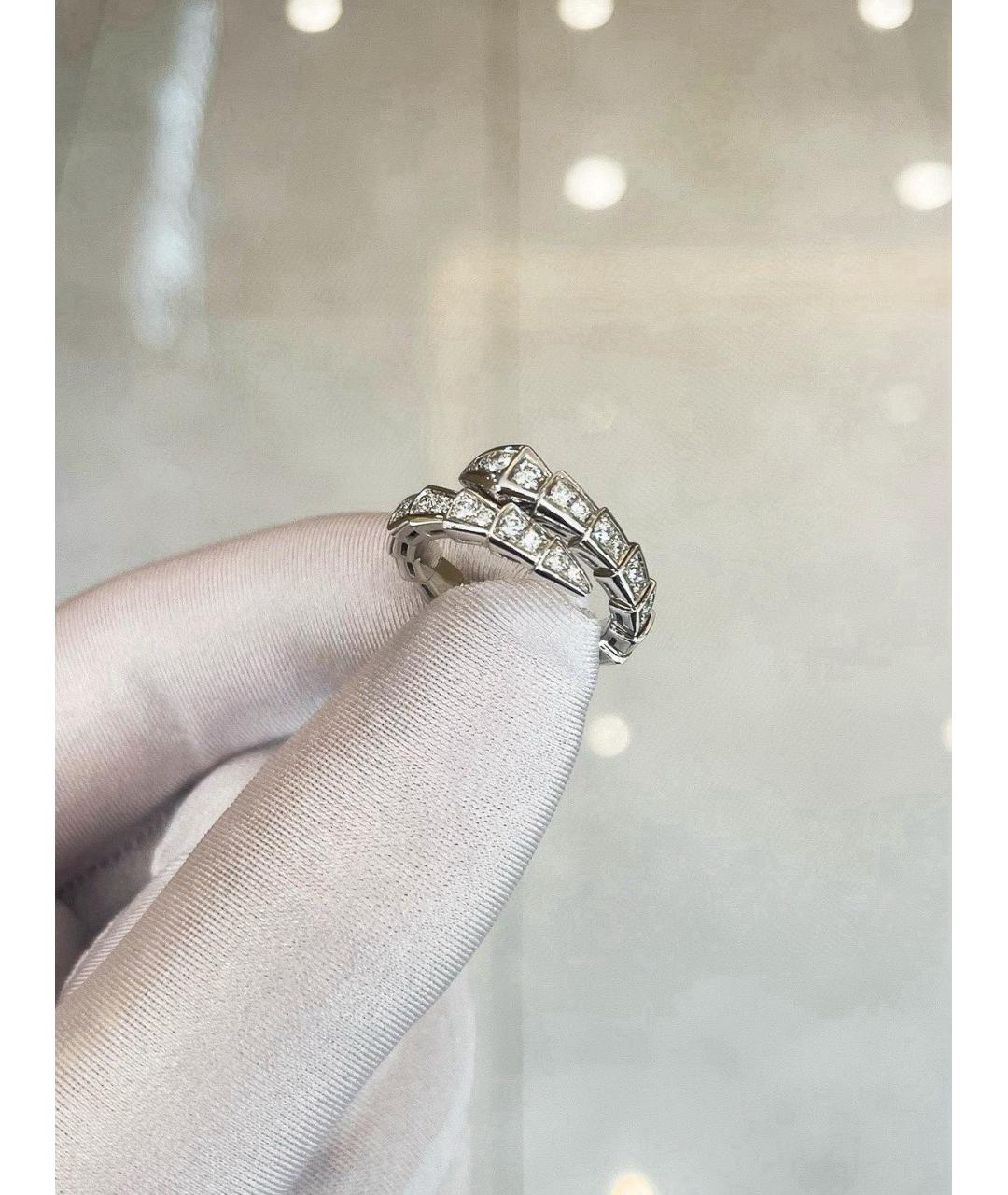 BVLGARI Серебряное кольцо из белого золота, фото 5
