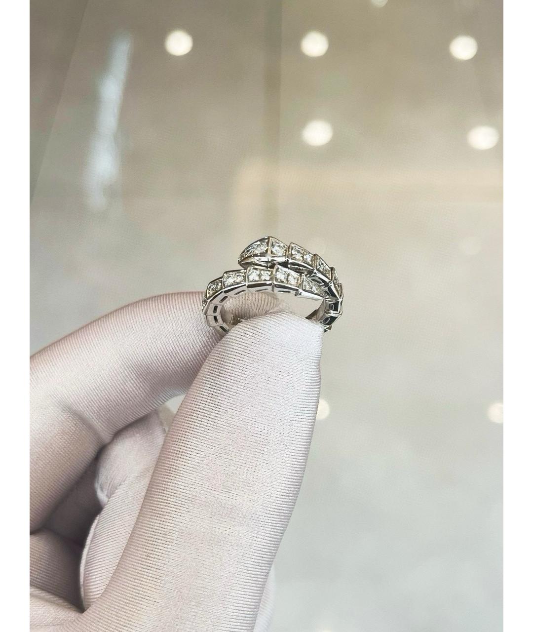 BVLGARI Серебряное кольцо из белого золота, фото 4