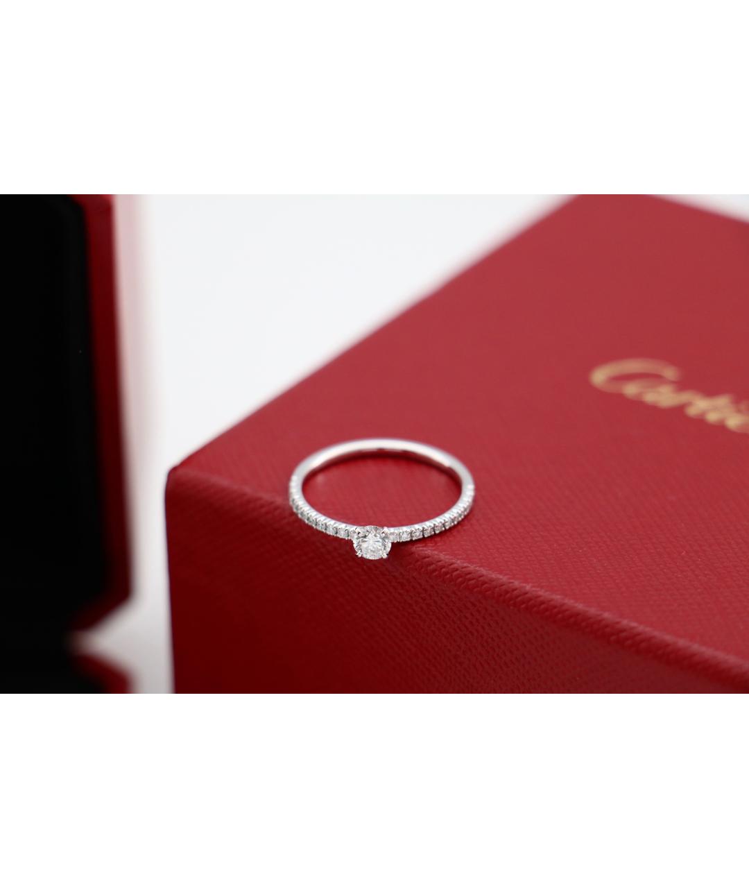 CARTIER Серебряное платиновое кольцо, фото 3