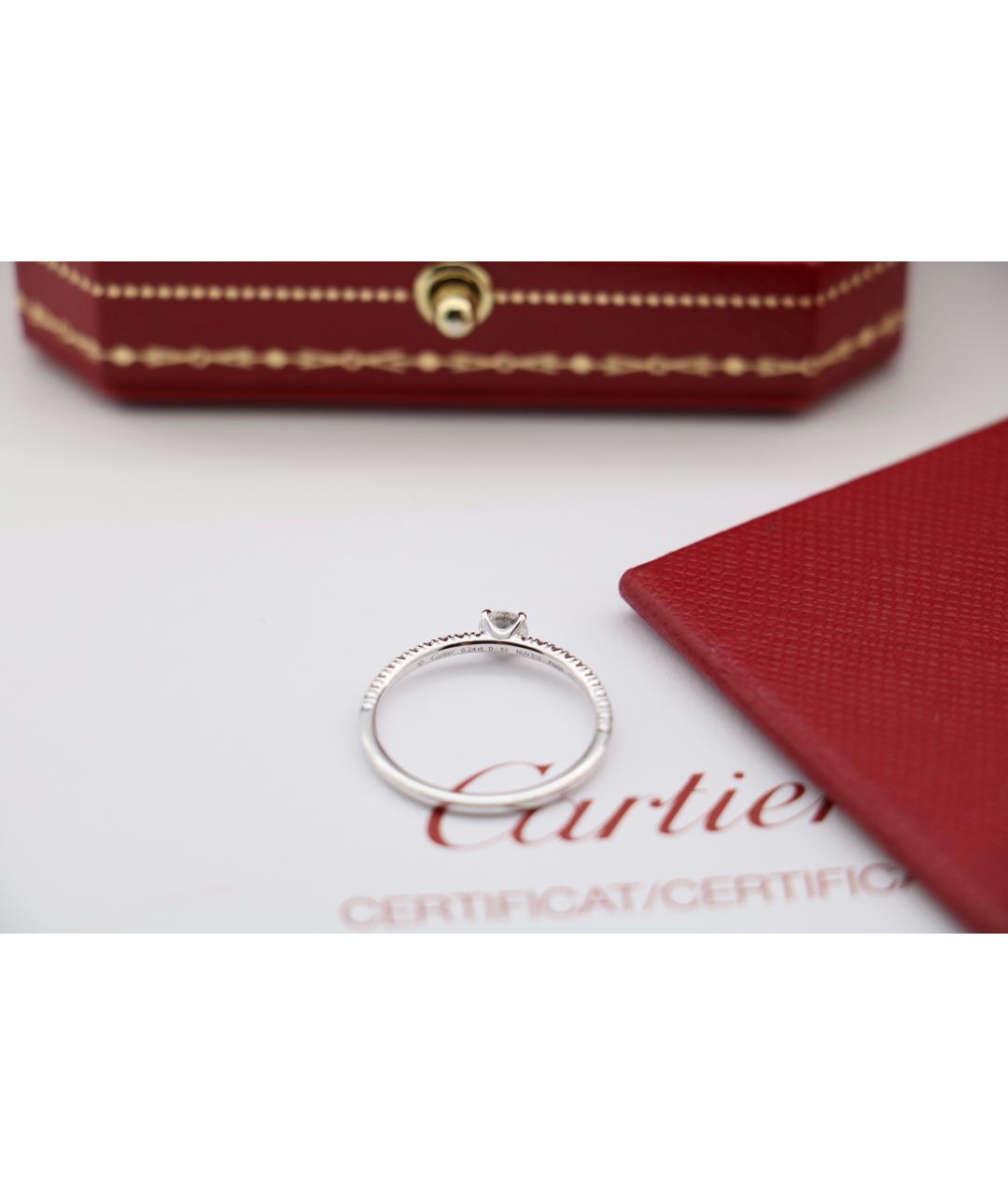 CARTIER Серебряное платиновое кольцо, фото 5